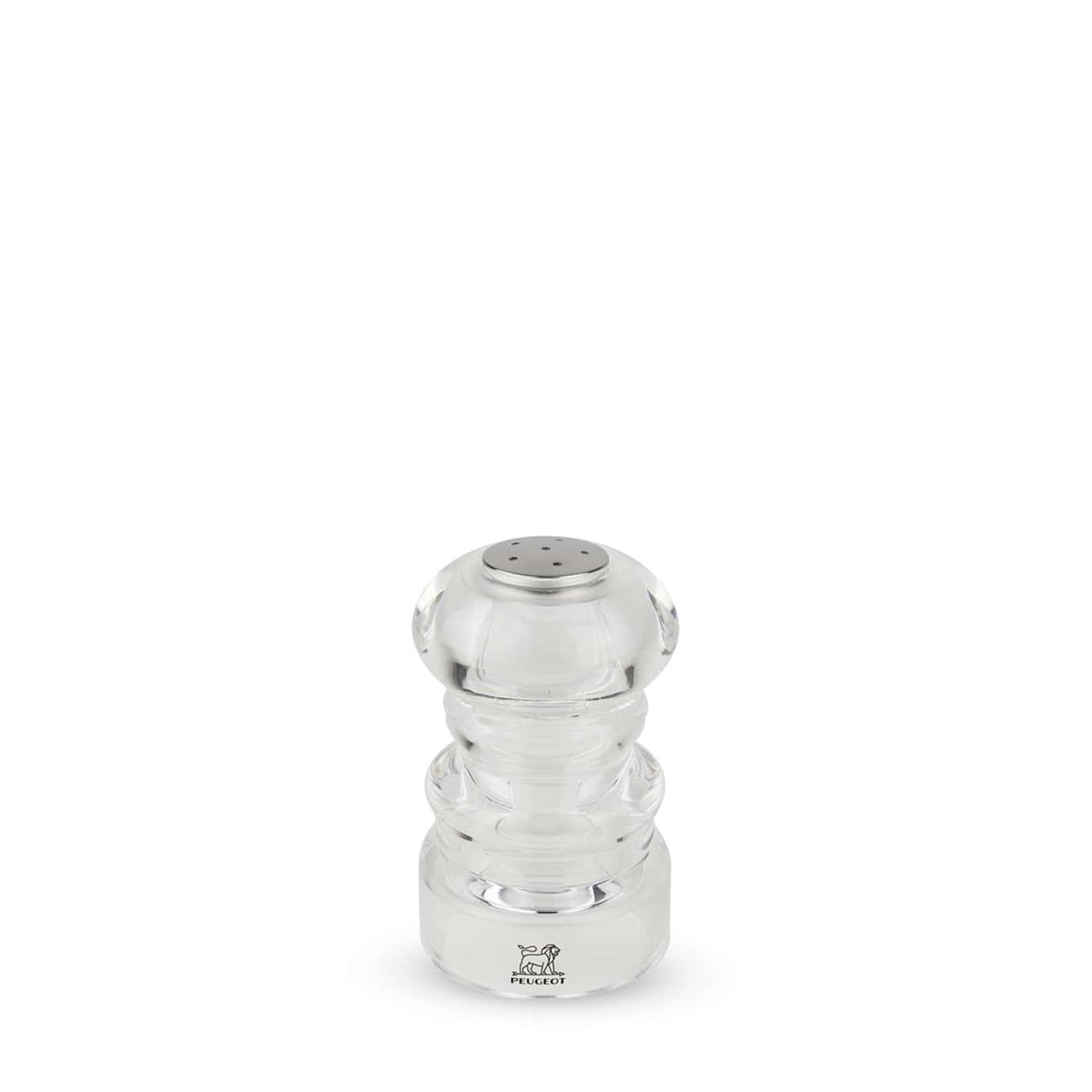 Salière manuel en acryl 9 cm NANCY transparent, PEUGEOT