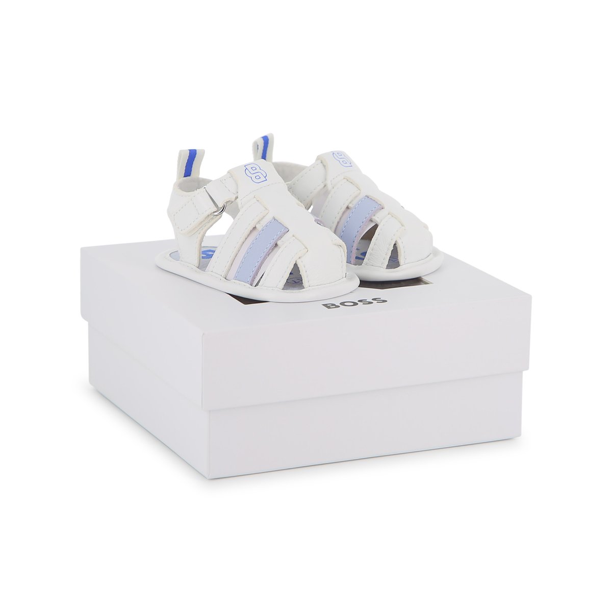 Sandales souples bleu fanion, BOSS KIDSWEAR