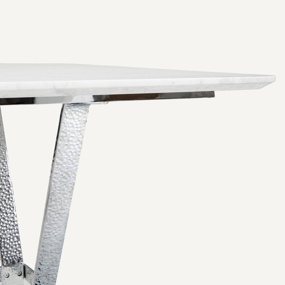 Mesa de comedor de mármol y hierro, Zen mármol blanco, OTTO STUDIO FOR AM.PM