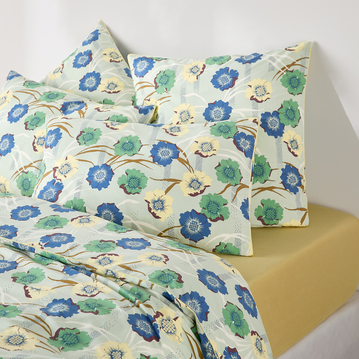 Taie d'oreiller en percale de coton, imprimé fleurs, MOWAN imprimé, LA REDOUTE INTERIEURS