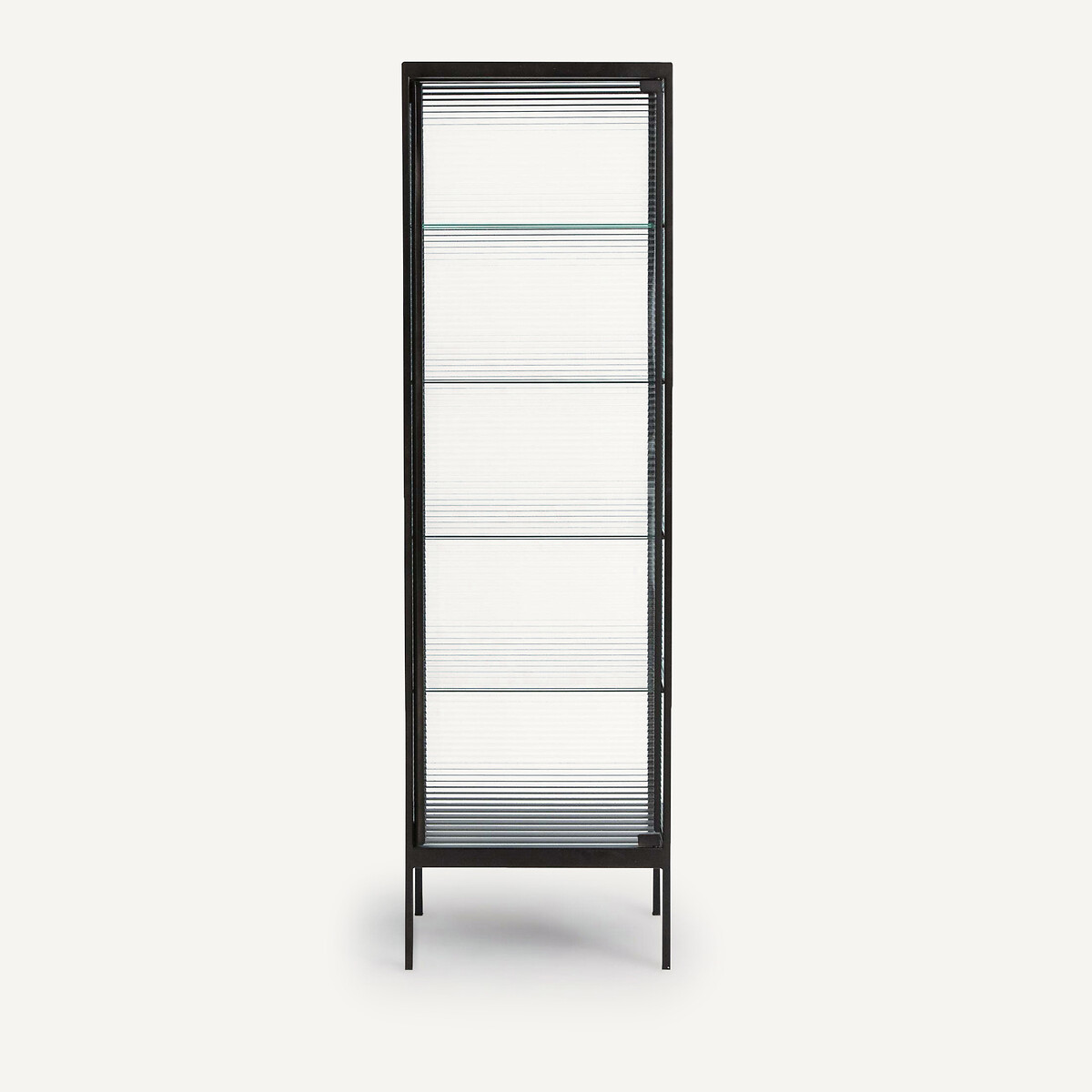 Mambo Metal, Steel and Glass Display Case gun metal, AM.PM
