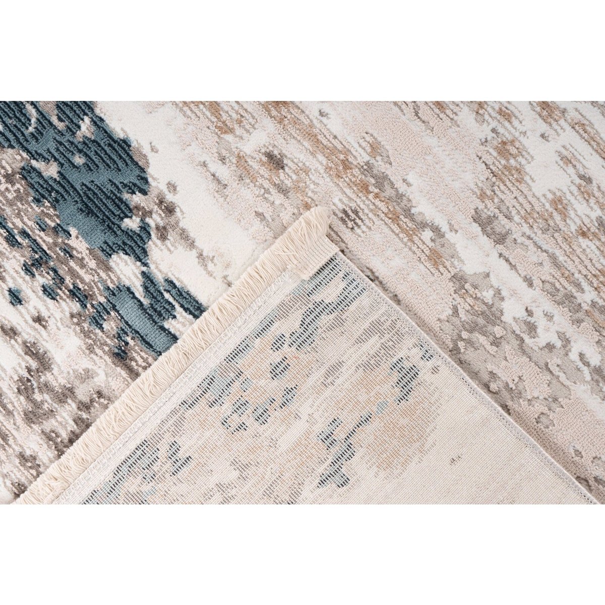 Tapis rectangulaire, ACROPOLIS gris, bleu, ARTE ESPINA