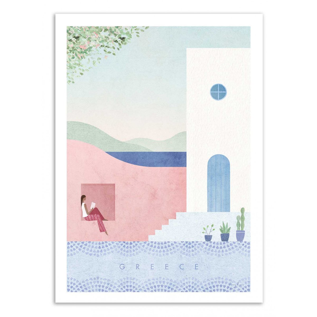 Affiche d'art - Greece - Henry Rivers affiche d'art, WALL EDITIONS