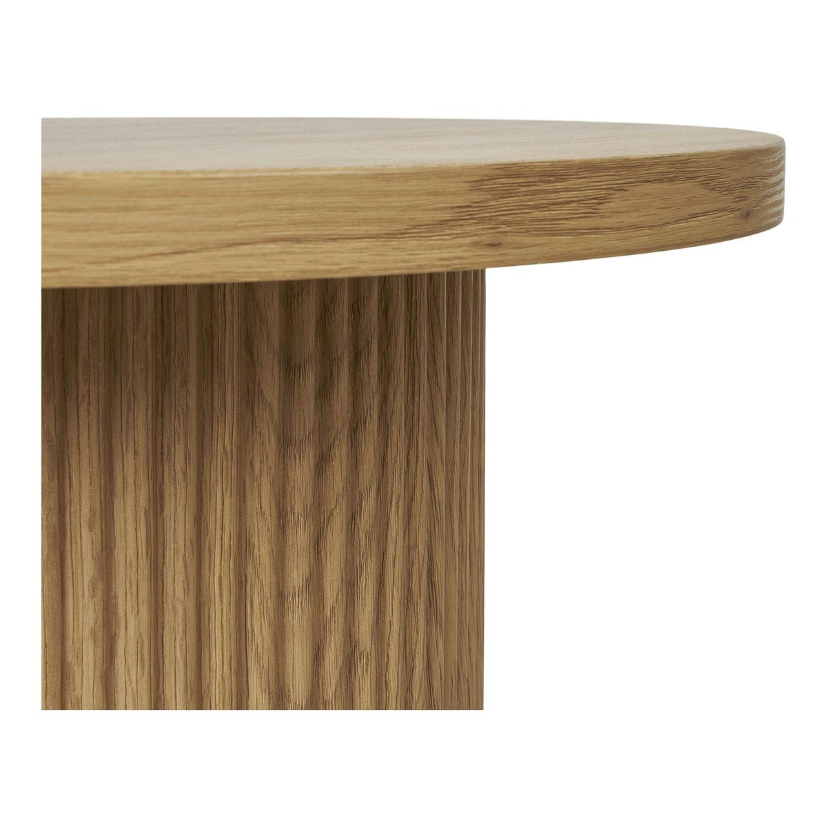 Bout de canapé rond design MATERA bois blond, PIER IMPORT