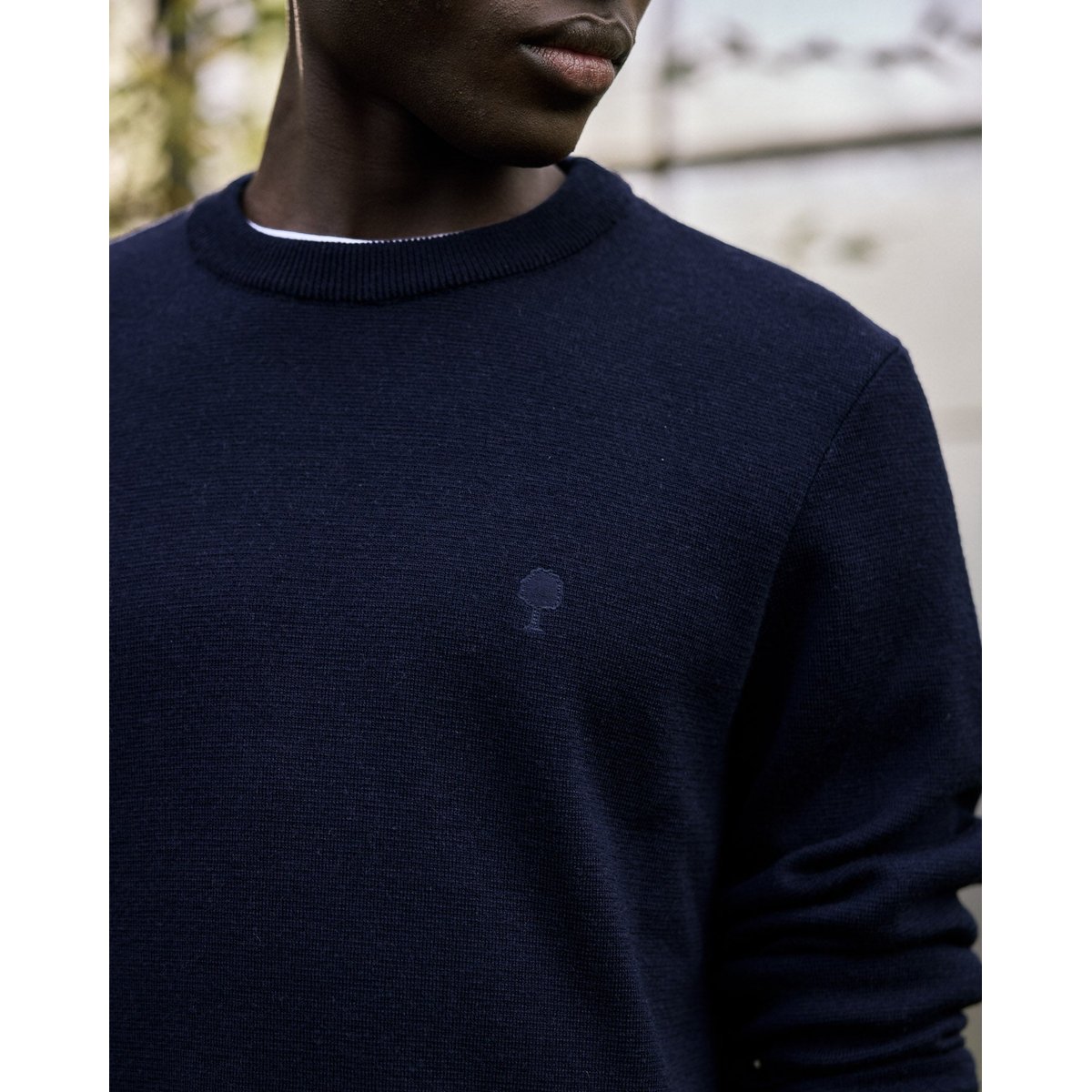 Pull laine MARIGNE bleu marine, FAGUO
