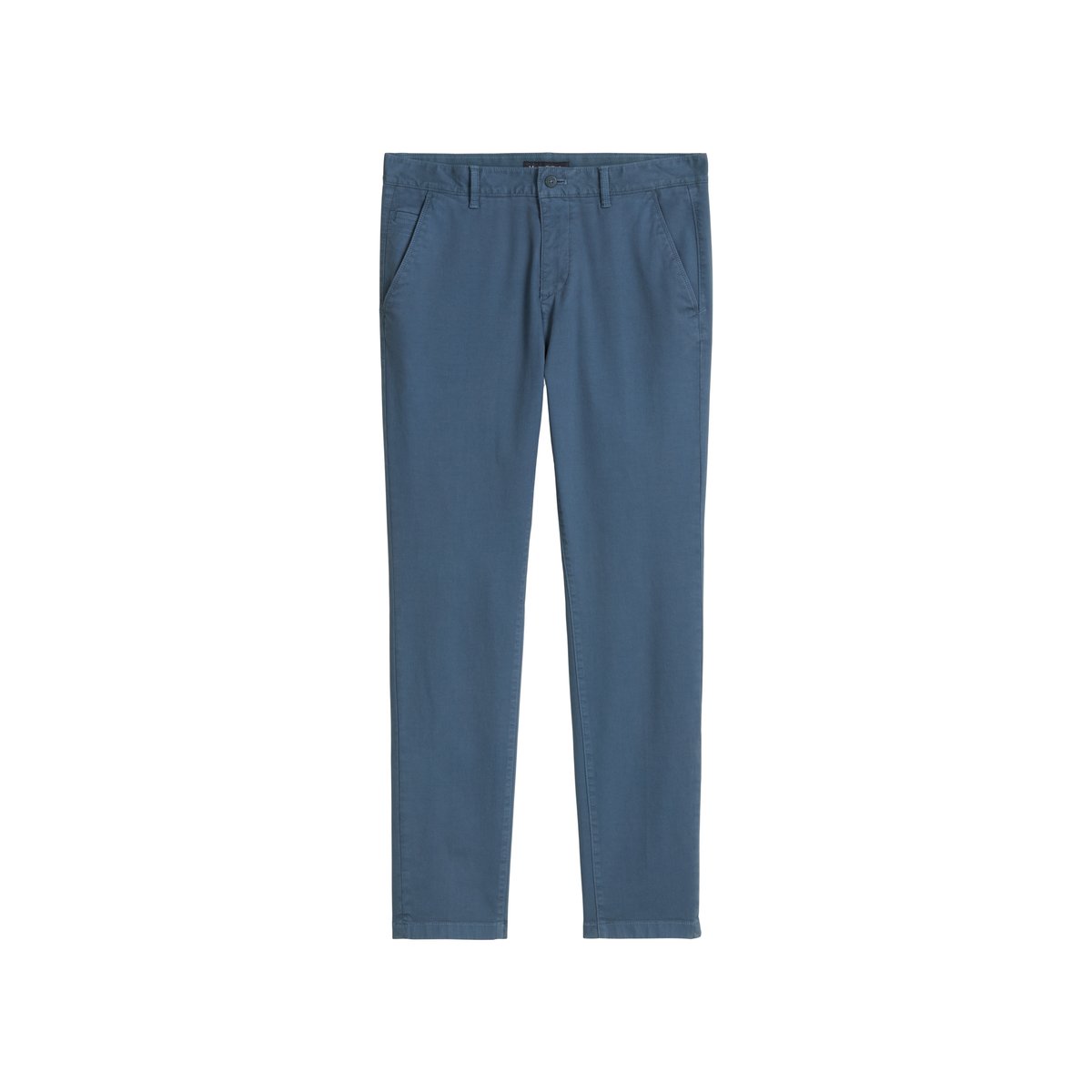 Chino modèle Stig shaped en coton bio mélangé bleu moyen, MARC O'POLO