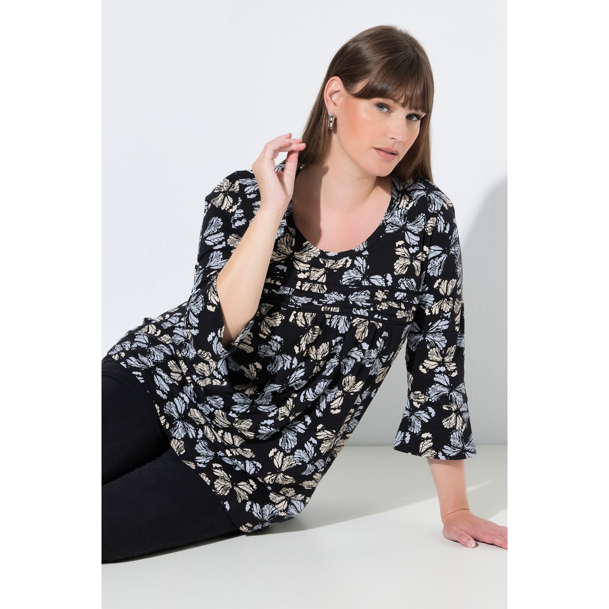 T-shirt à motif floral pop corn, ULLA POPKEN