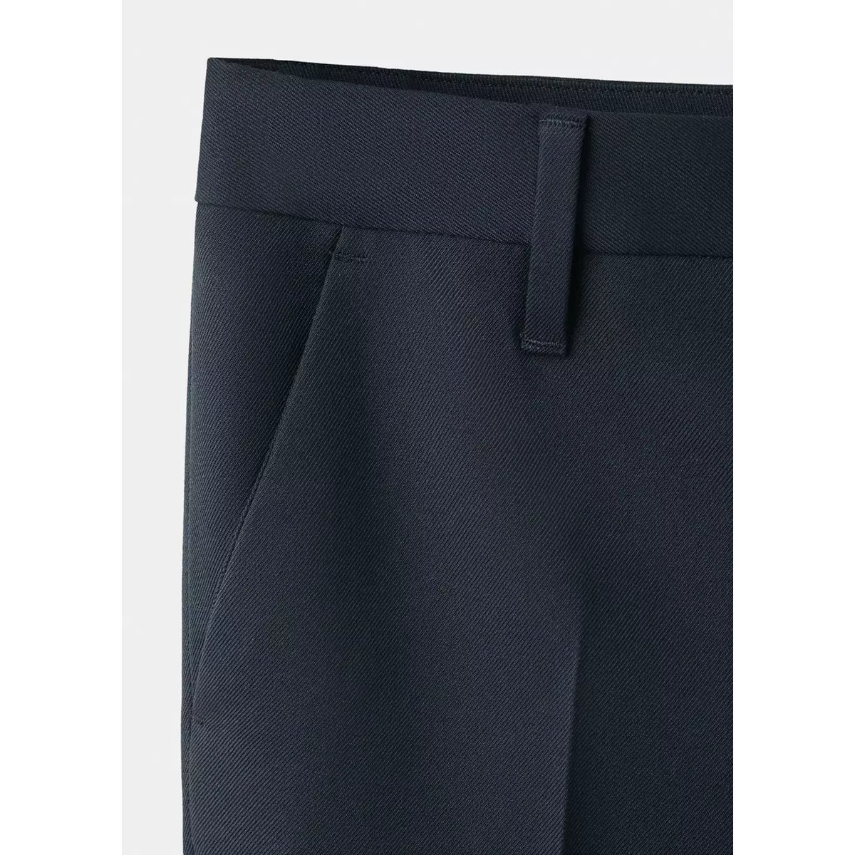 Pantalon de tailleur droit bleu marine, MANGO KIDS