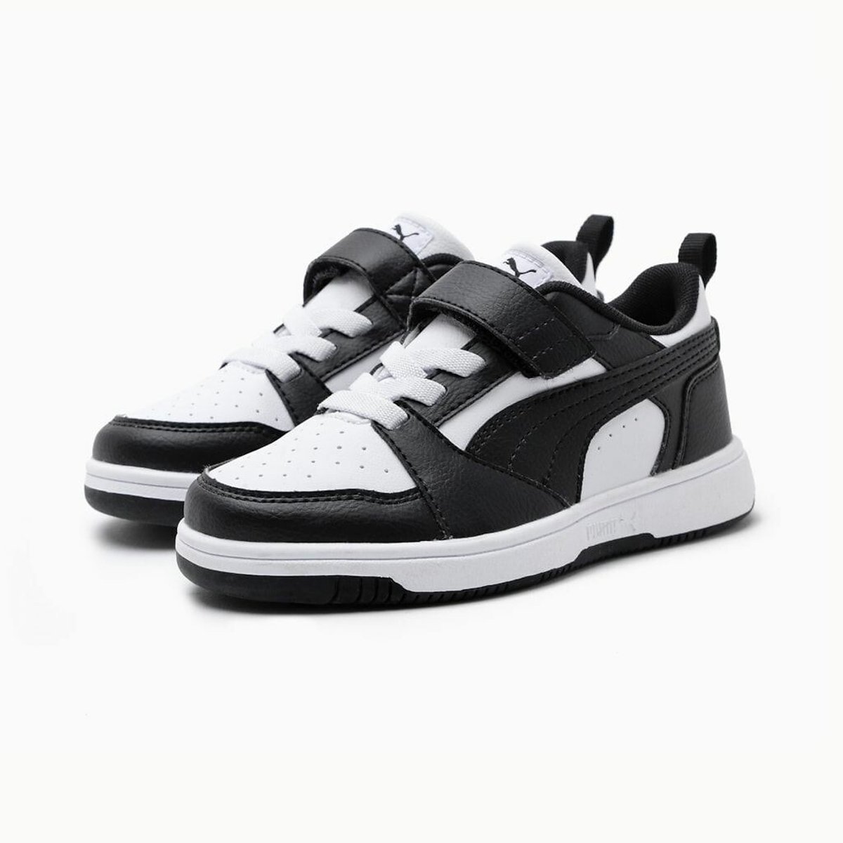 Baskets Rebound V6 Lo blanc/noir, PUMA