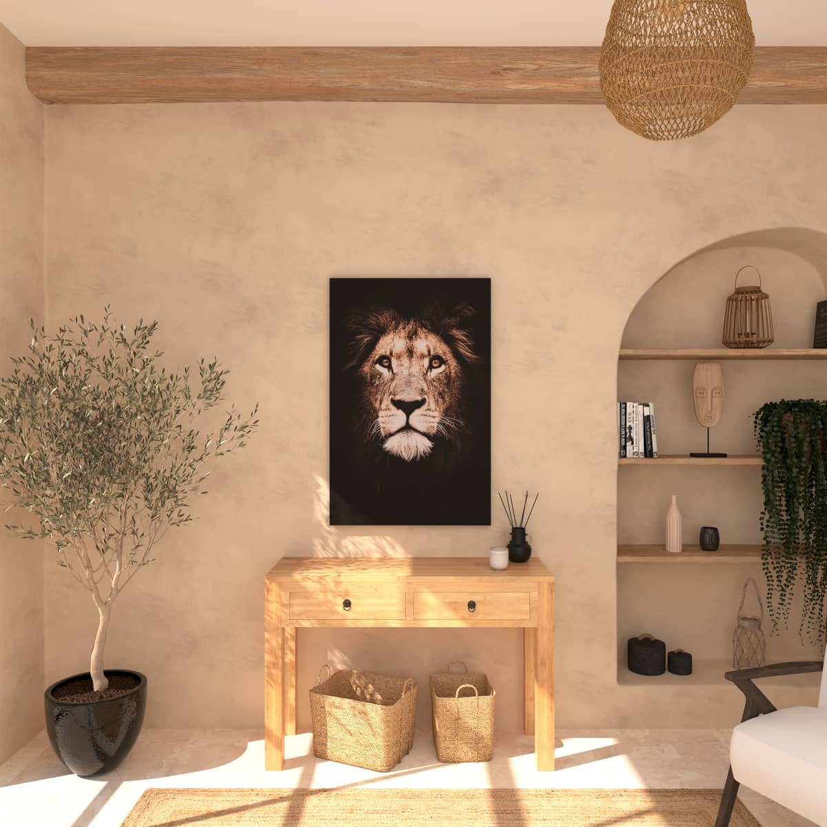 Toile imprimée ANIMAUX multicolore, ATMOSPHERA