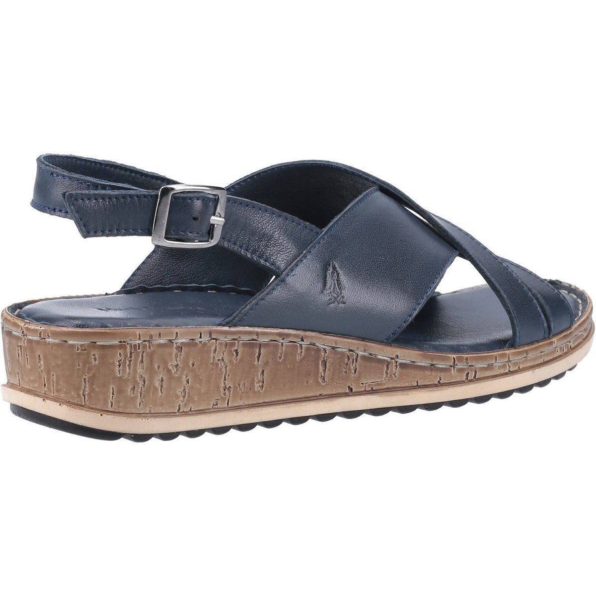 Sandales compensées ELENA bleu marine, HUSH PUPPIES