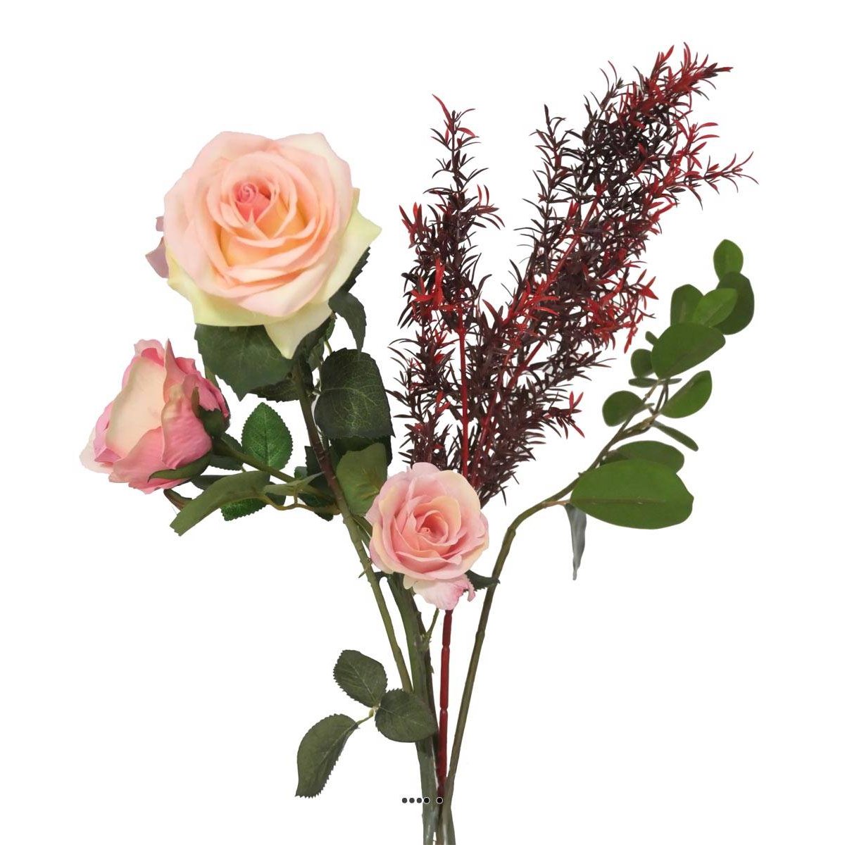 Branche de feuilles de Mirte artificielle rouge, ARTIFICIELLES