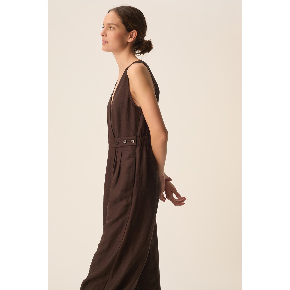 Tahomi Sleeveless Jumpsuit earth, DES PETITS HAUTS