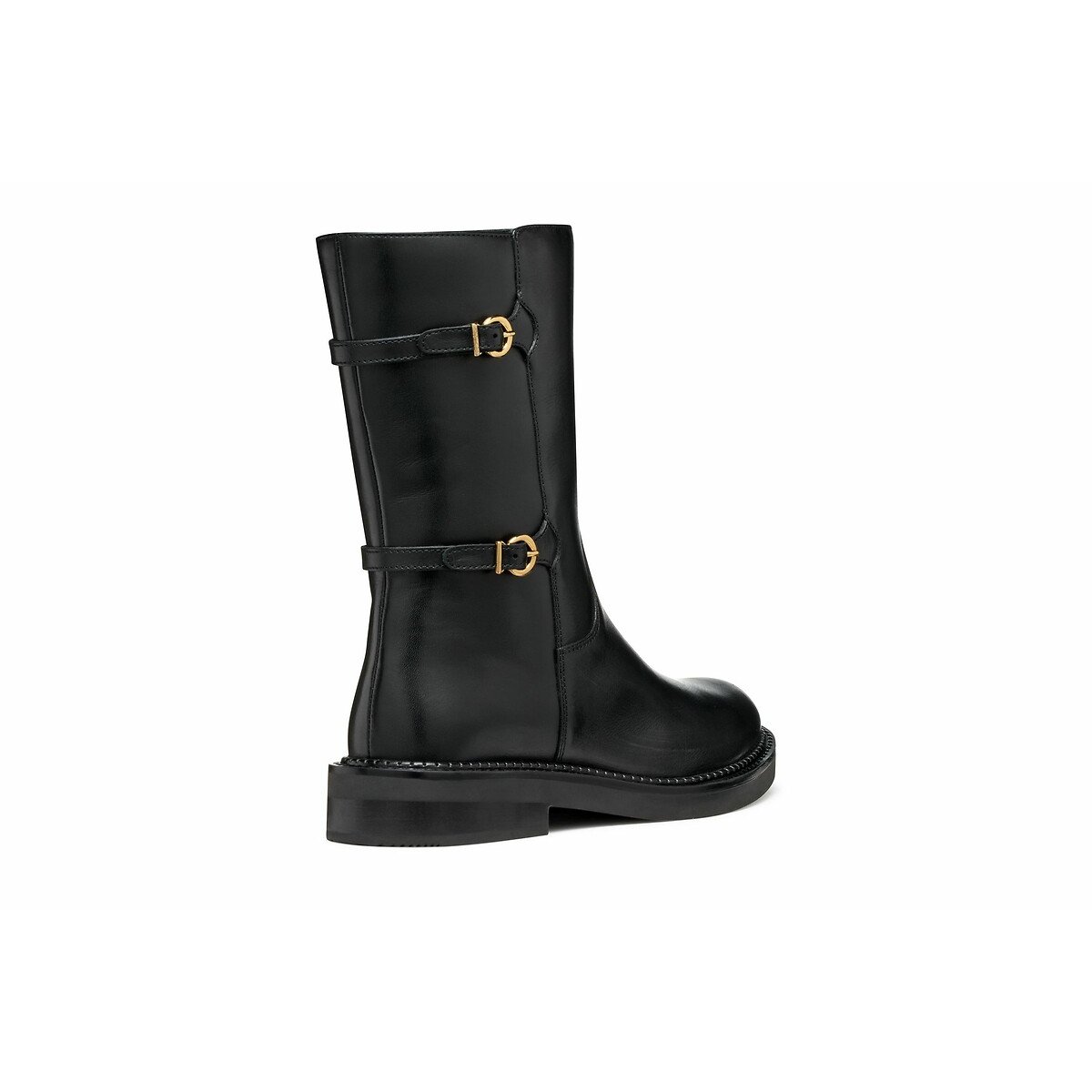 Serild Breathable Calf Boots in Leather black, GEOX
