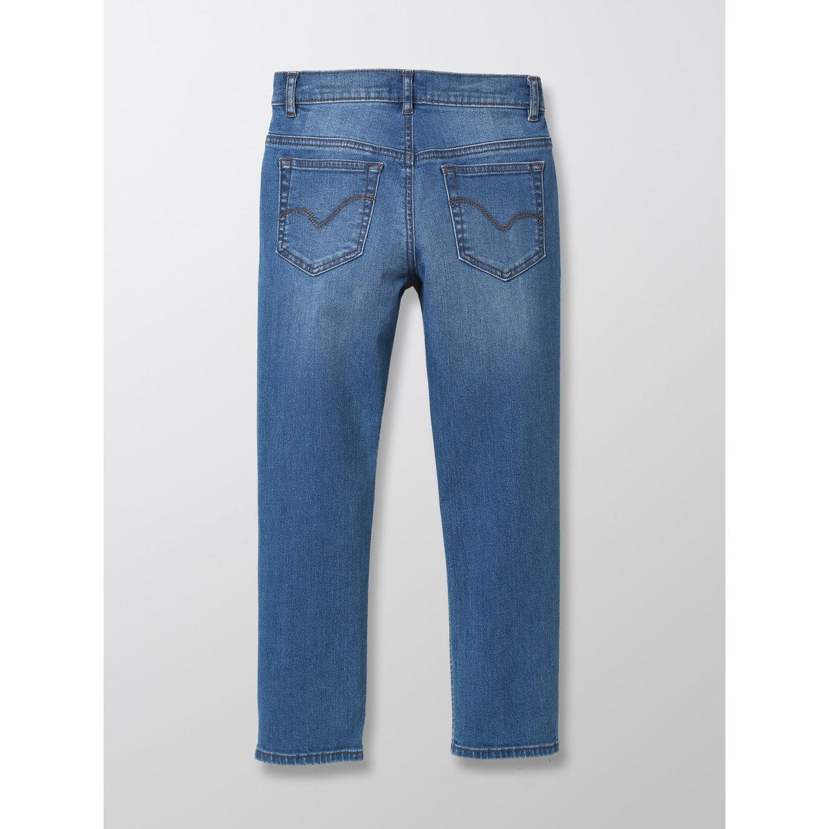 Jean droit bleu moyen uni, CYRILLUS