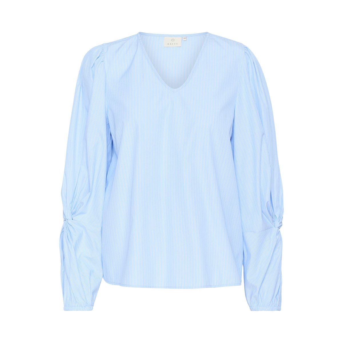 Blouse with long sleeve bleu/blanc rayures, KAFFE