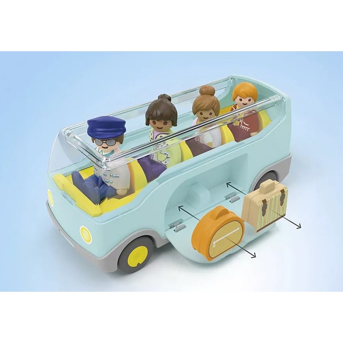 Junior Autocar de voyage multicolore, PLAYMOBIL