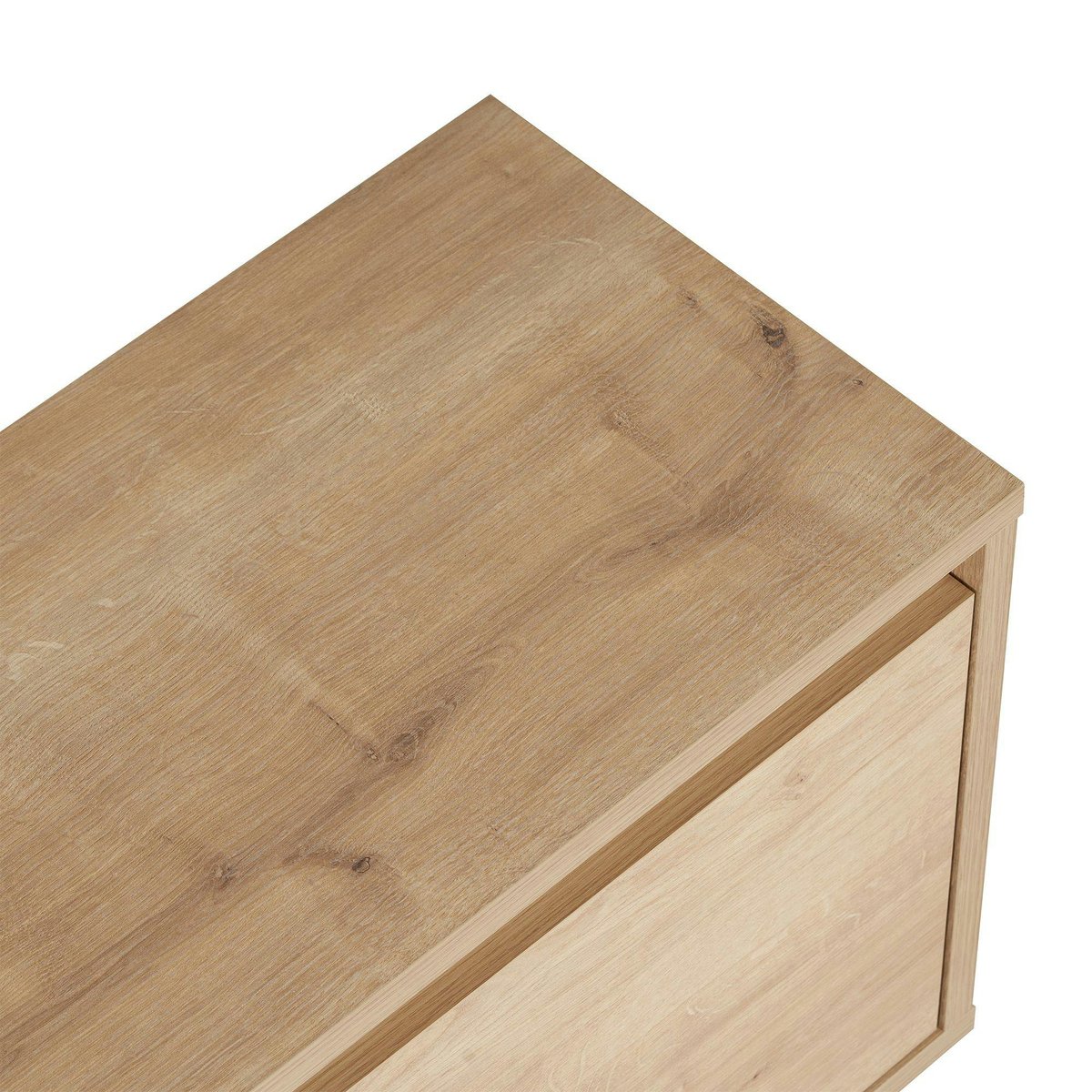 Meuble TV 3 portes 1 niche MARFA chêne, PIER IMPORT