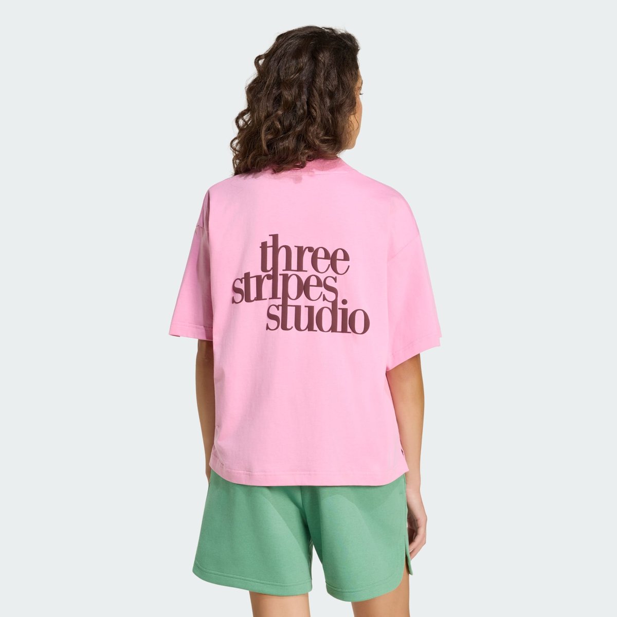 T-Shirt 3 Stripes Studio Boyfriend st tropic bloom, ADIDAS SPORTSWEAR