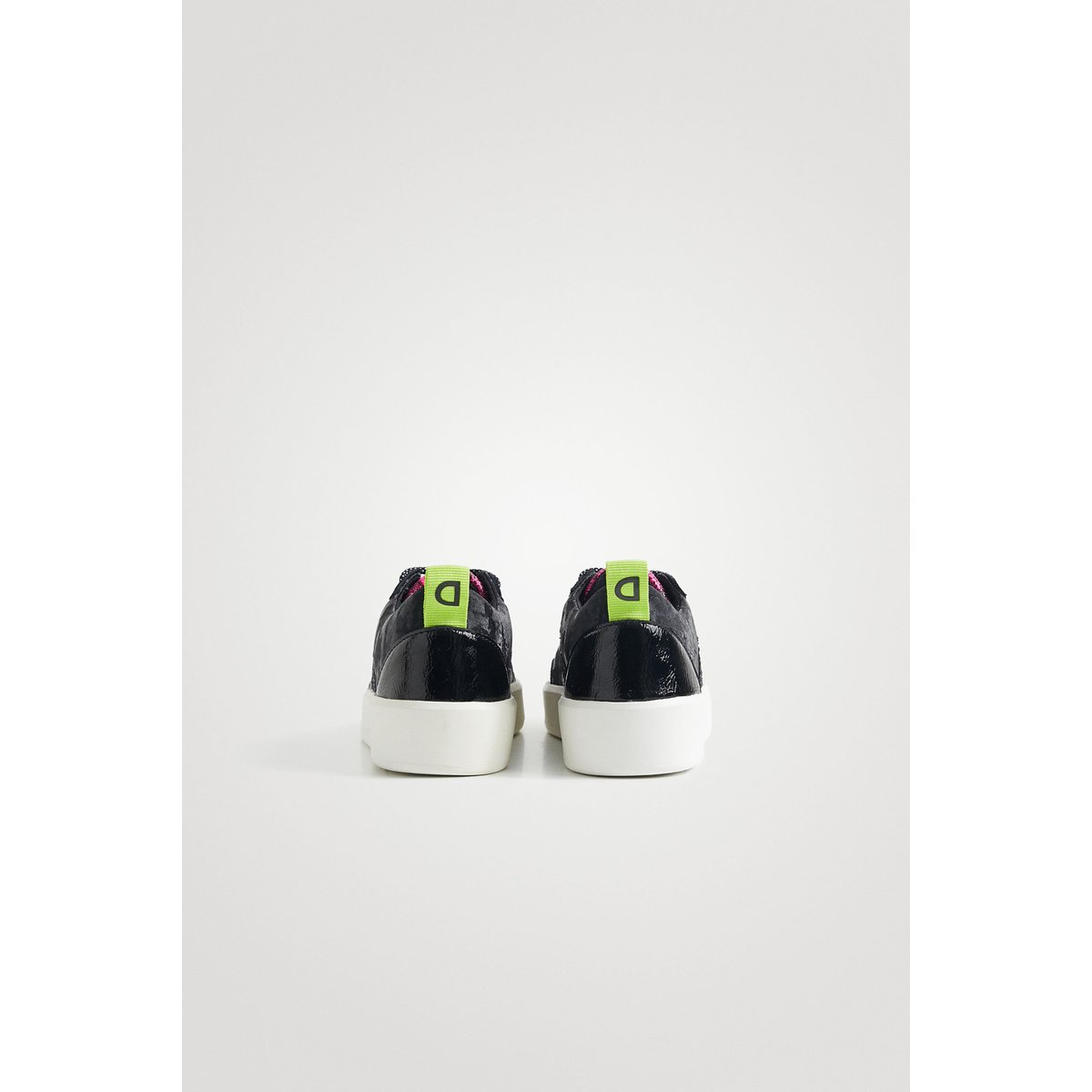 Sneakers Cuir Synthétique Camouflage Glitter noir, DESIGUAL