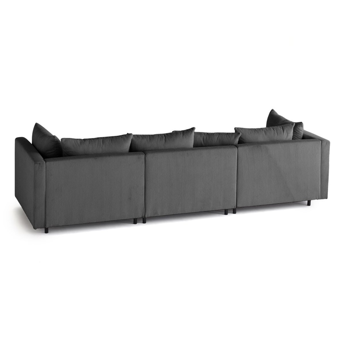 Canapé Modulable 3 places - EDINBURG gris foncé, BEST MOBILIER