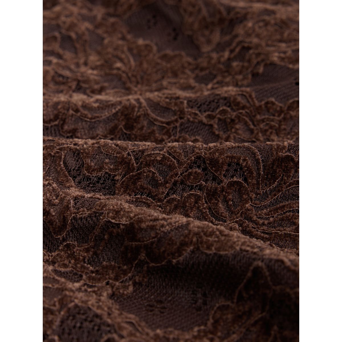 Pantalon large en dentelle chenille marron chocolat, NEXT