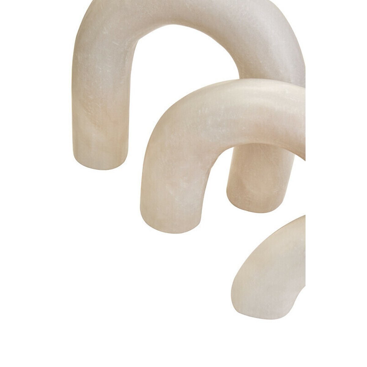 Marble Arch Sculpture in White white, FIFTY FIVE SOUTH