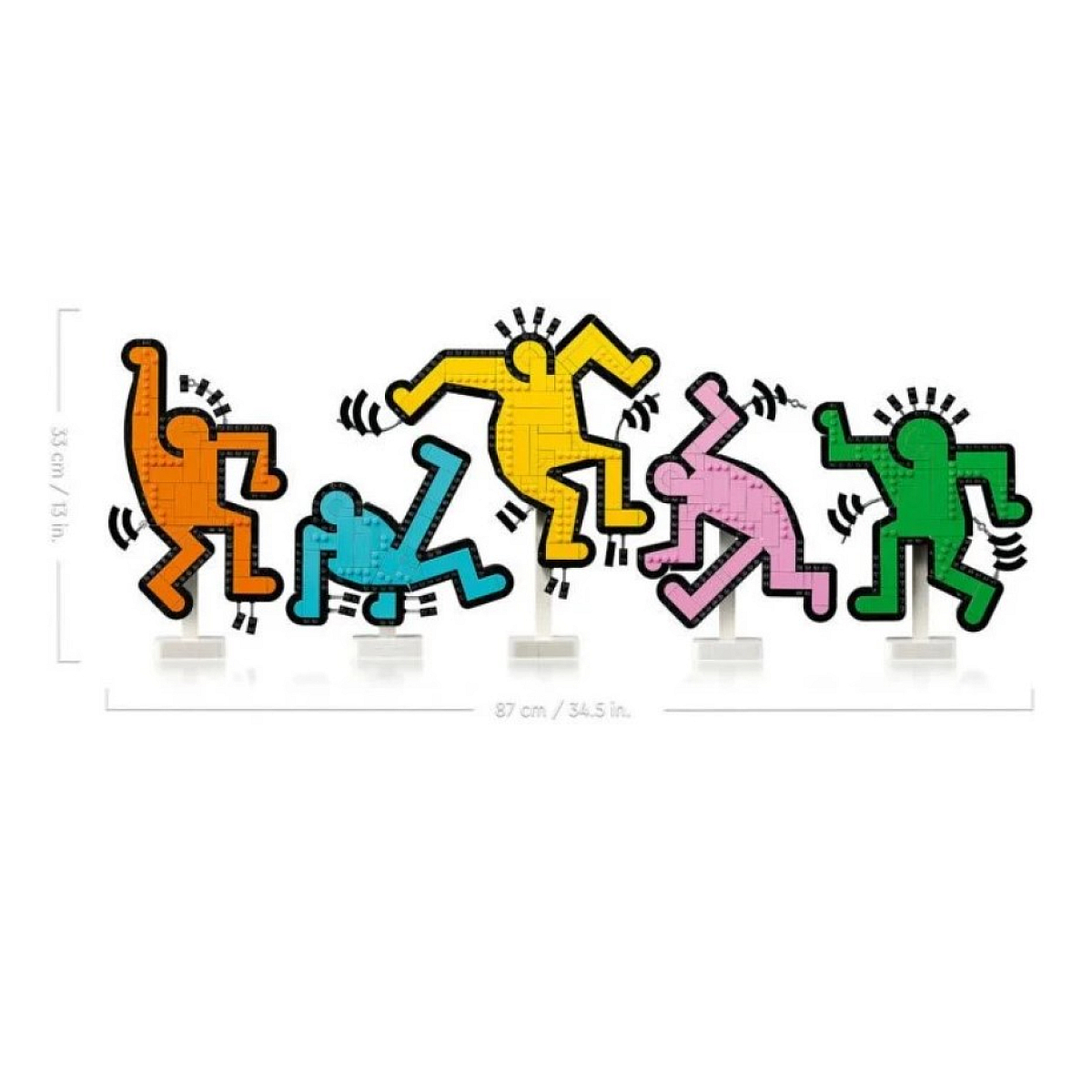 31216 Keith Haring - Des figures dansantes ® ART couleur unique, LEGO