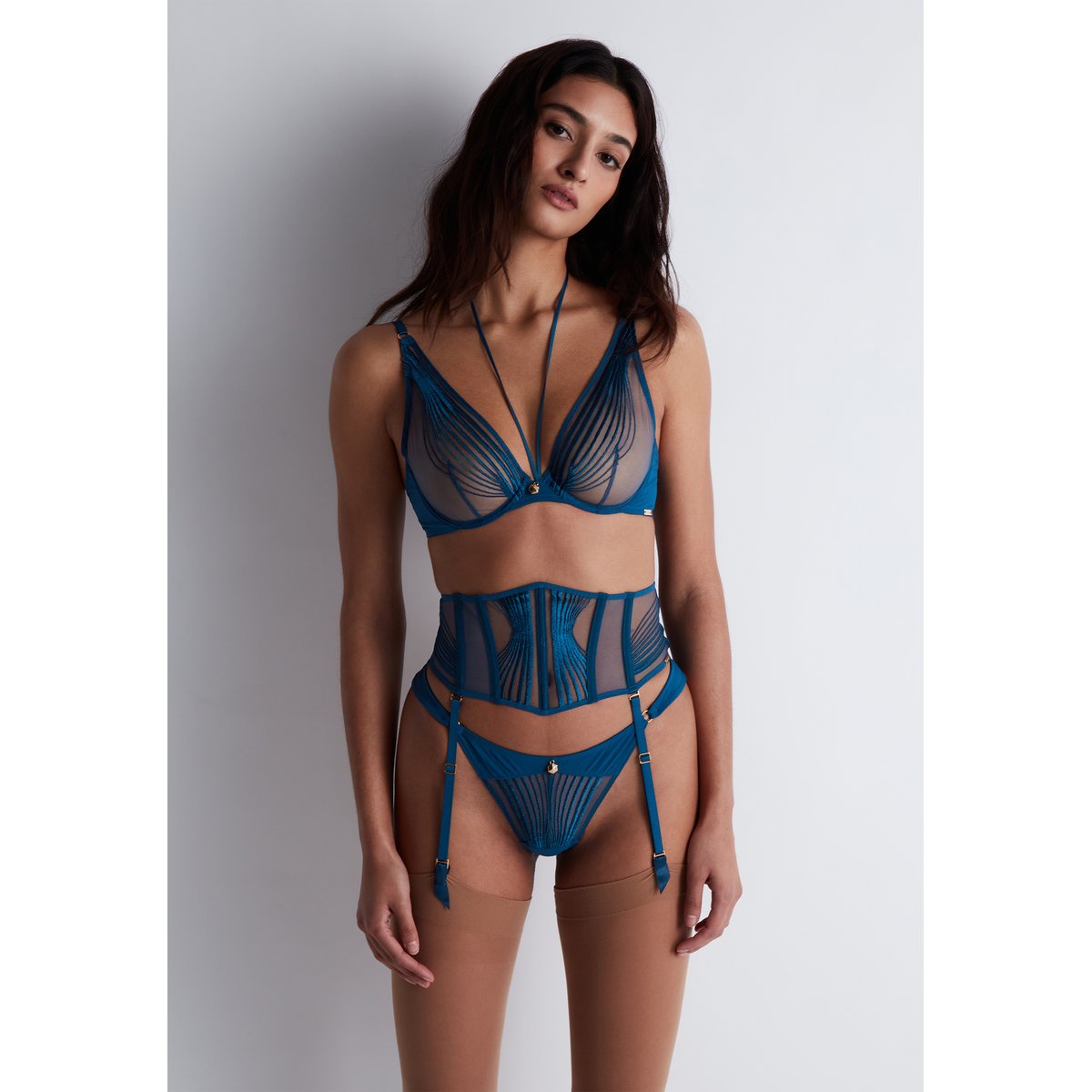 Serre-taille Cindy Bruna X Aubade bleu, AUBADE