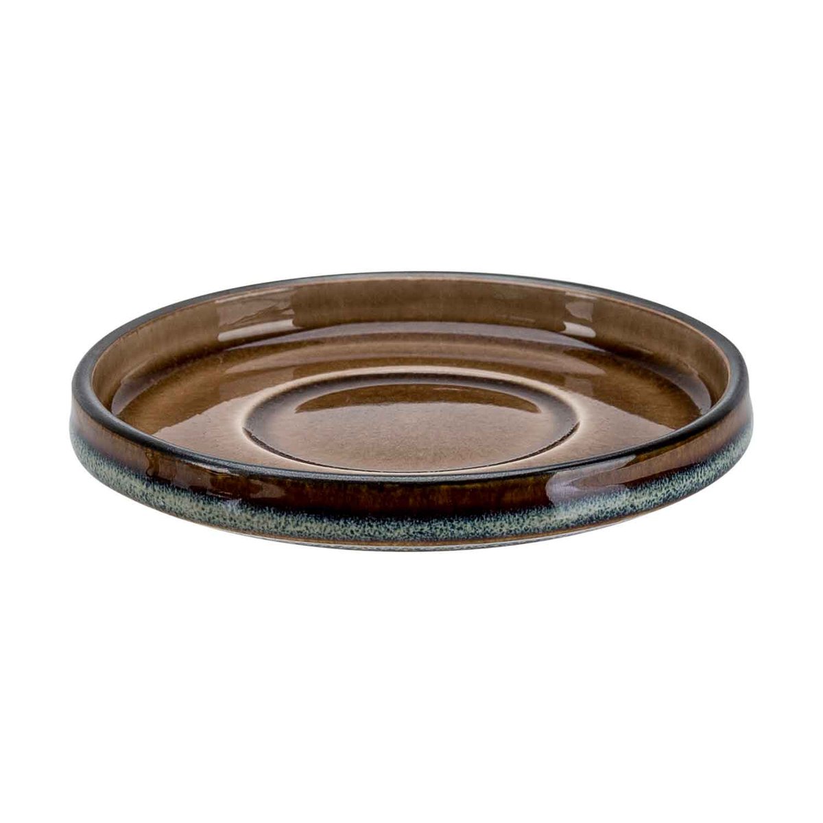 Lot de 6 Sous-Tasses en porcelaine, QUINTANA ambre, COSY&TRENDY