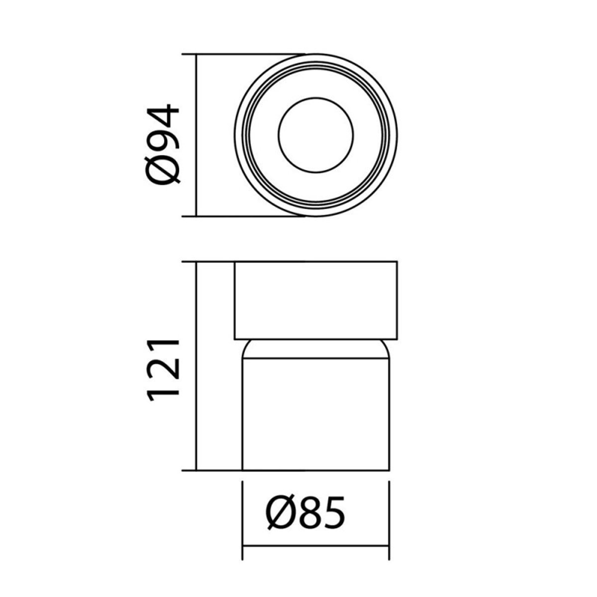 Plafonnier spot GU10 orientable Martina blanc IP44 blanc, MILLUMINE