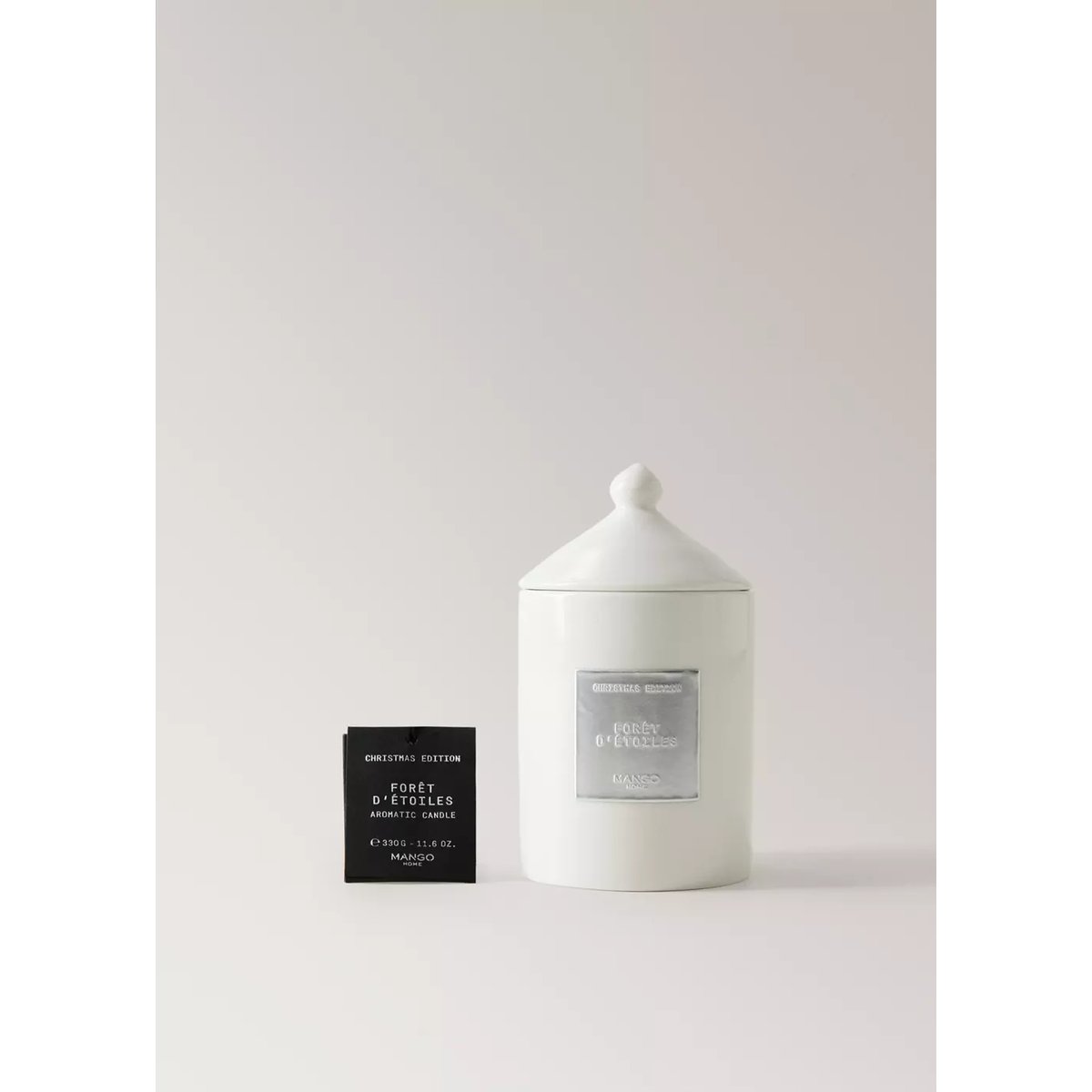 Bougie parfumée Forêt d’Étoiles 330 g argent, MANGO HOME