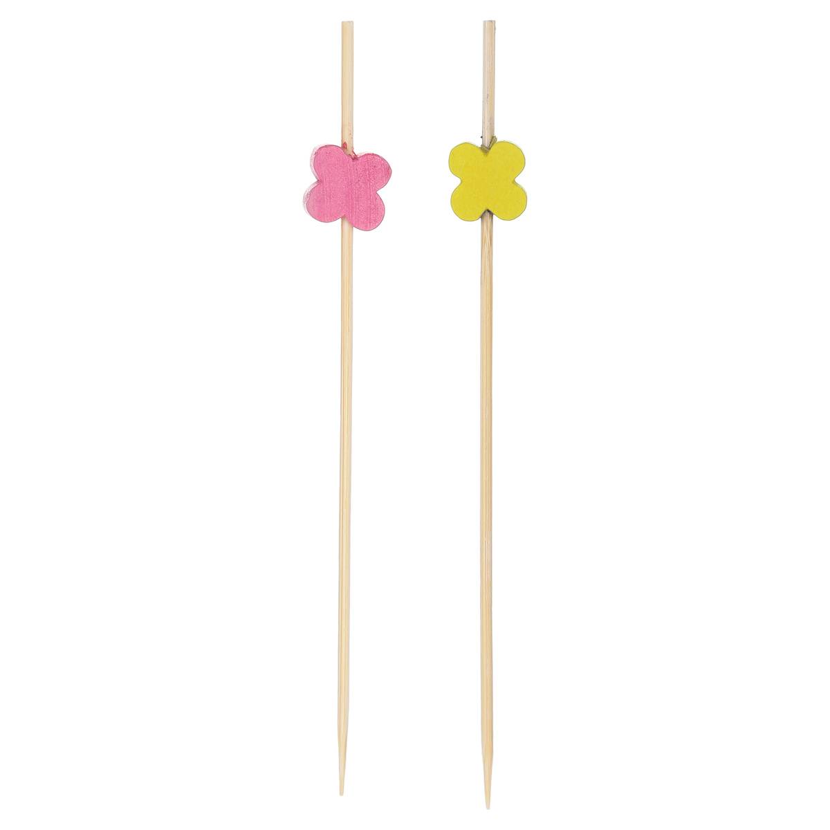 Lot de 50 piques cocktail fantaisie BAMBOU CUISINE multicolore, 5FIVE SIMPLY SMART