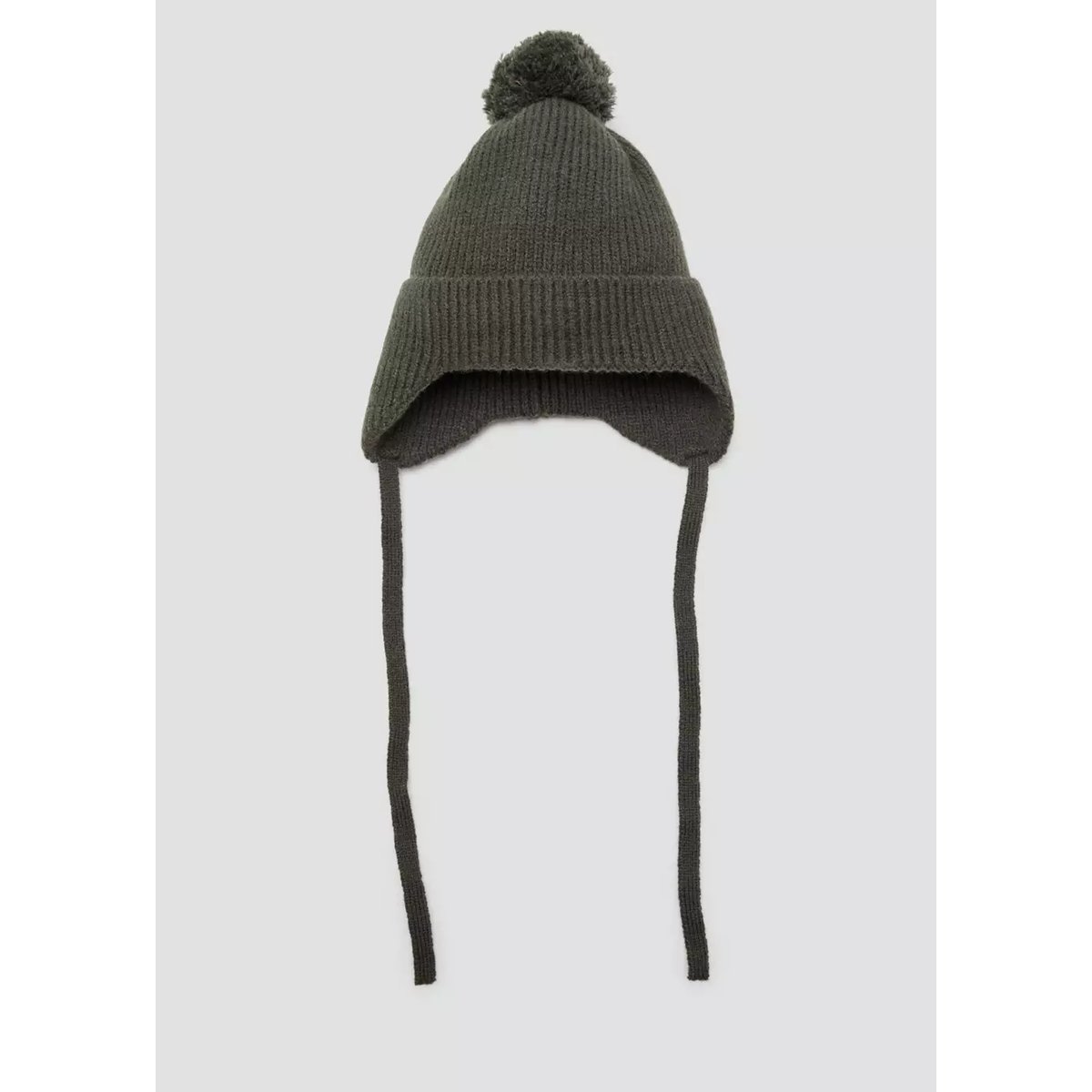 Bonnet pompon kaki, MANGO BABY