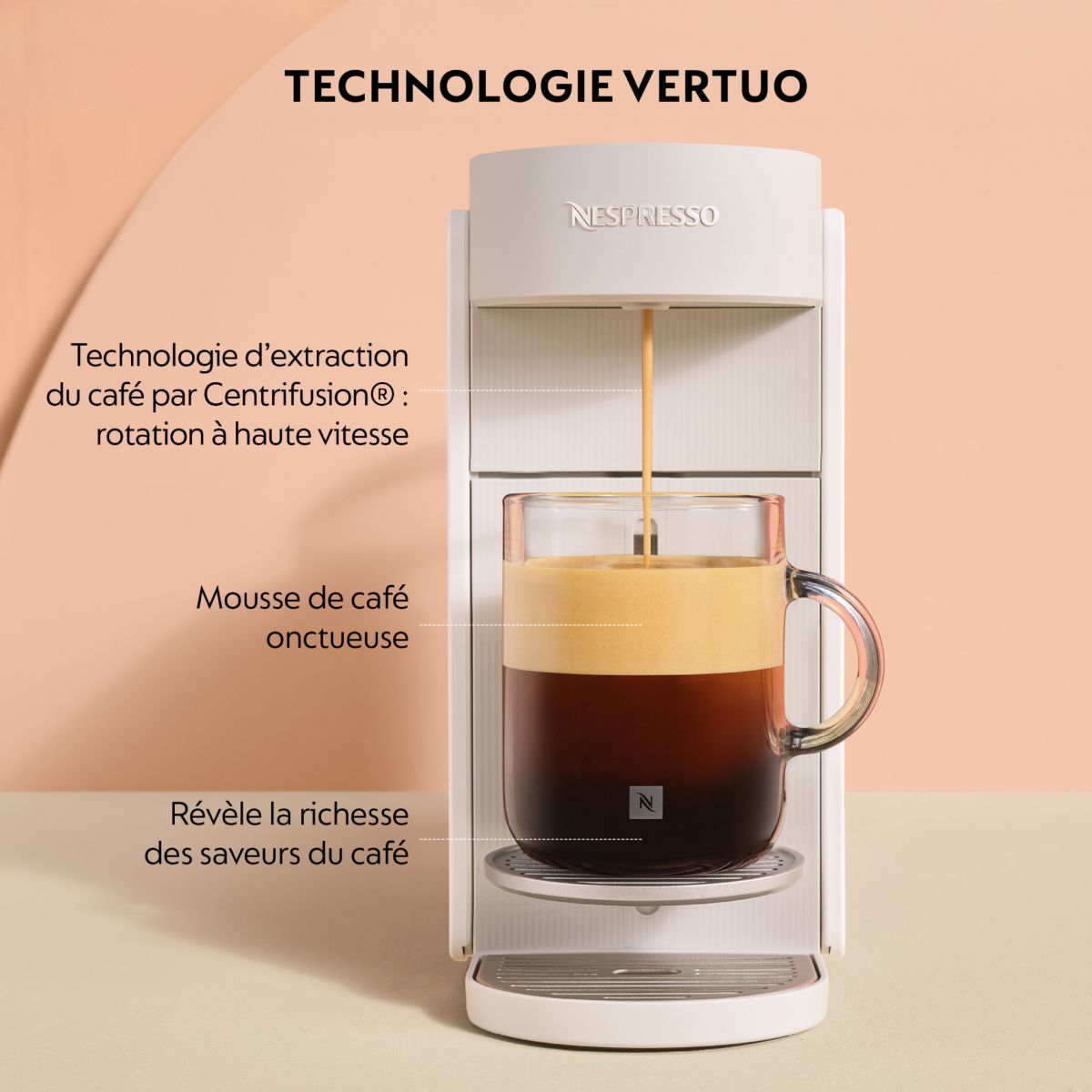 Nespresso vertuo Up ENV200.W couleur unique, DELONGHI
