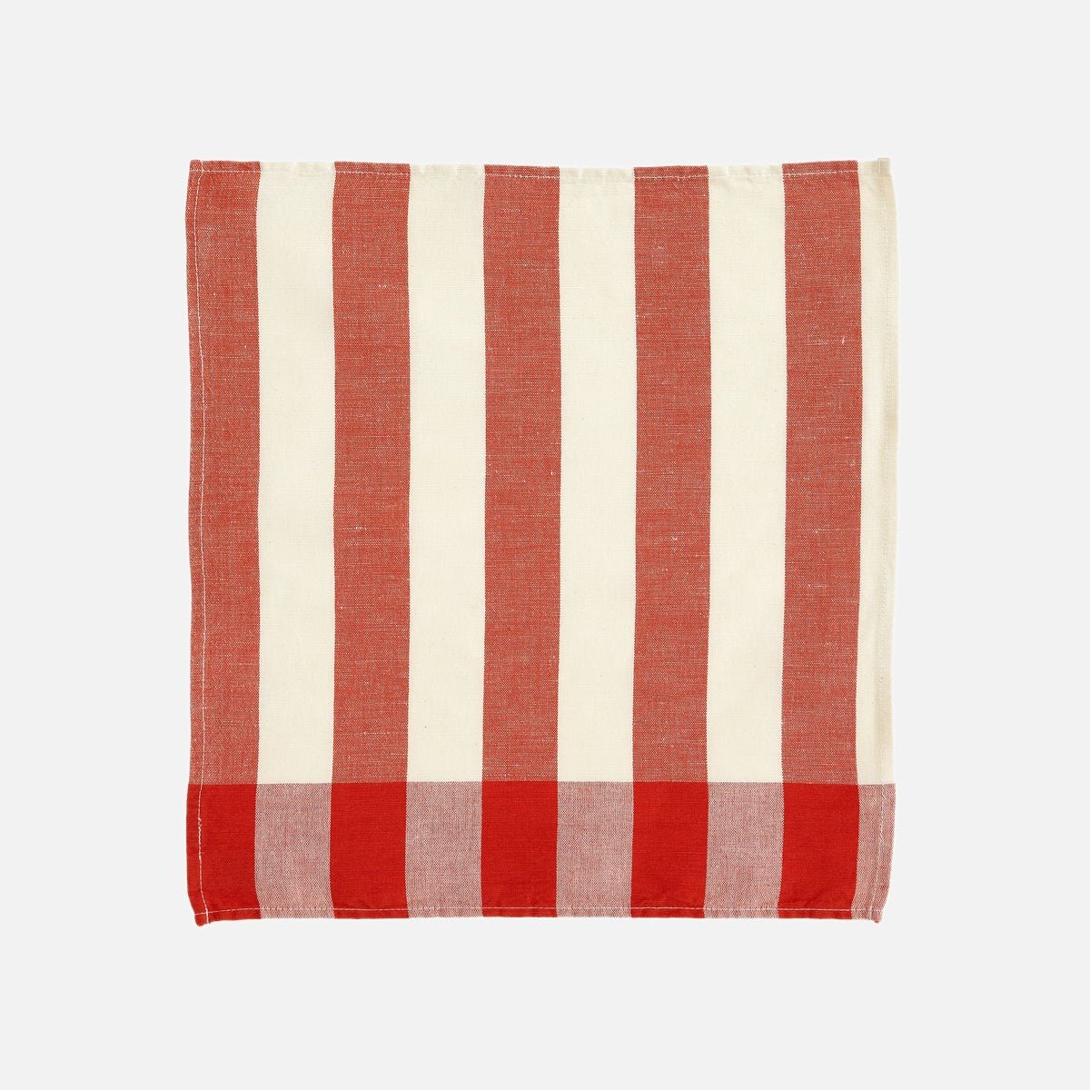 Serviette de table en lin et coton MALO rouge, COUCKE