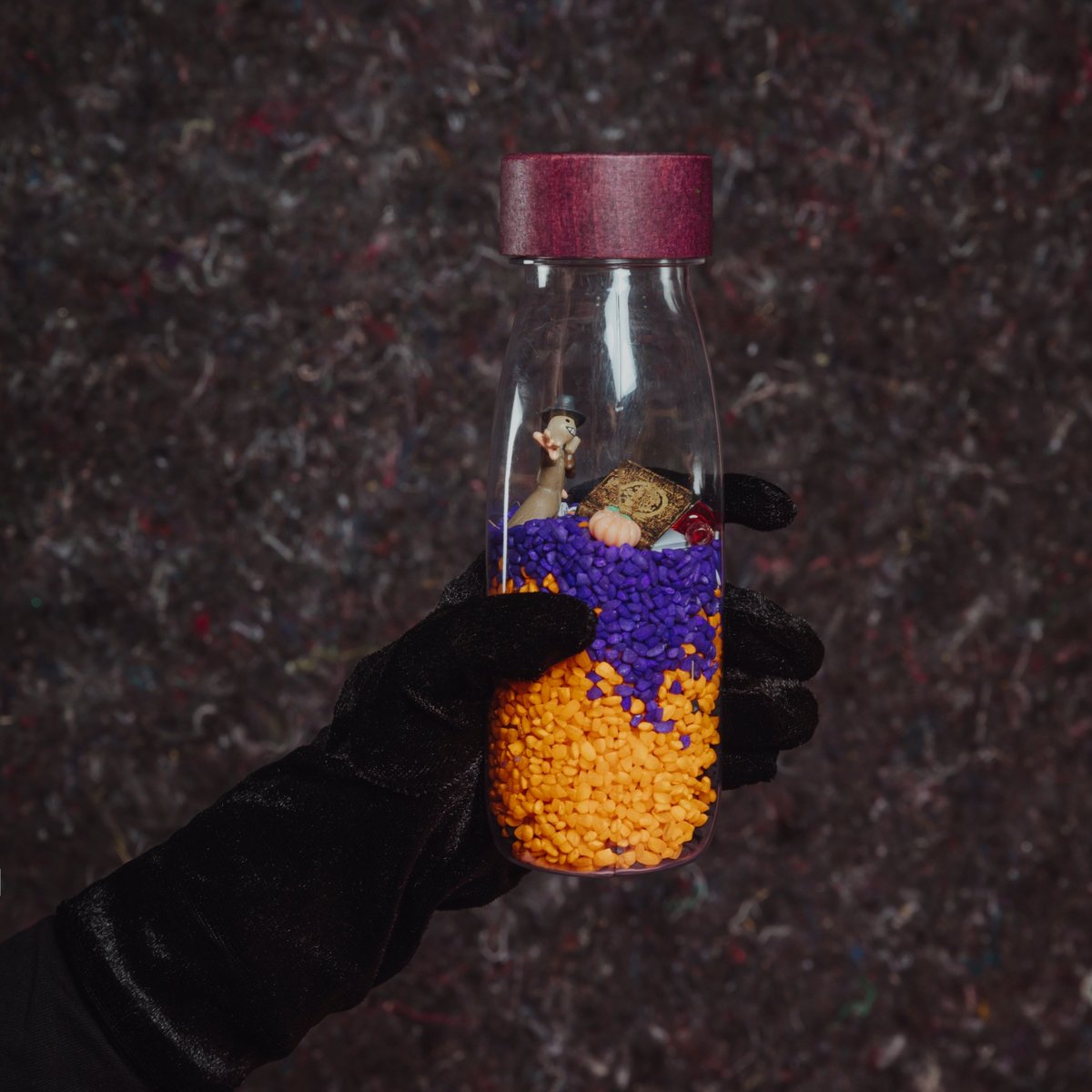 Bouteille sensorielle Halloween multicolore, PETIT BOUM