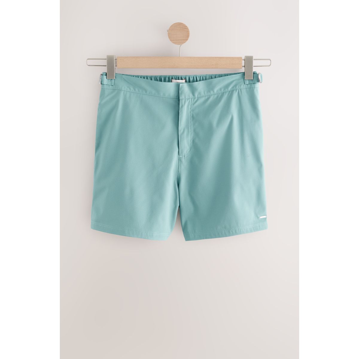 Short de bain à taille ajustée vert sauge, NEXT
