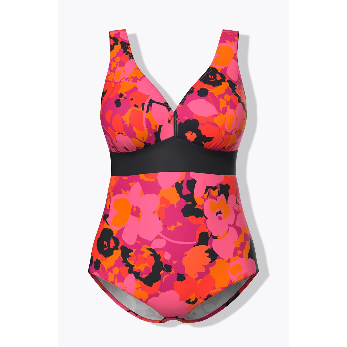 Maillot de bain, motif fleurs orchidée, ULLA POPKEN