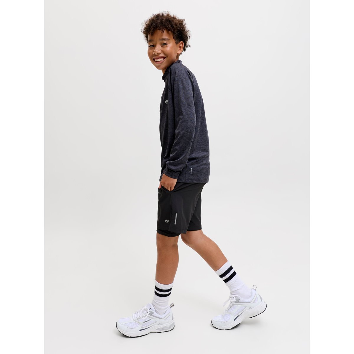 Short D'entraînement noire - black, JACK & JONES JUNIOR