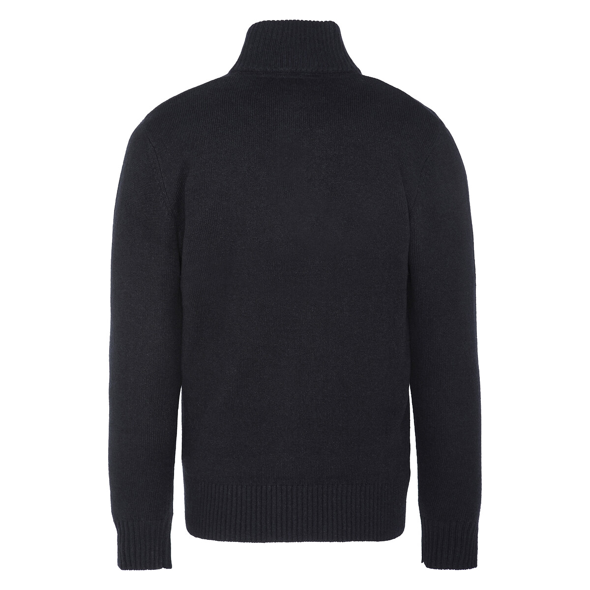 Half Zip High Neck Jumper black, SCHOTT