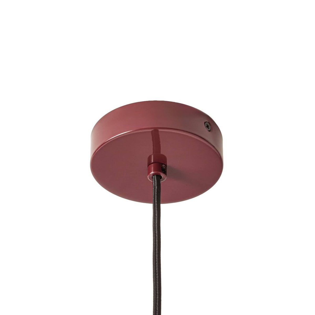 Suspension en métal moderne, Lilliet rouge bordeaux, blanc, LINDBY