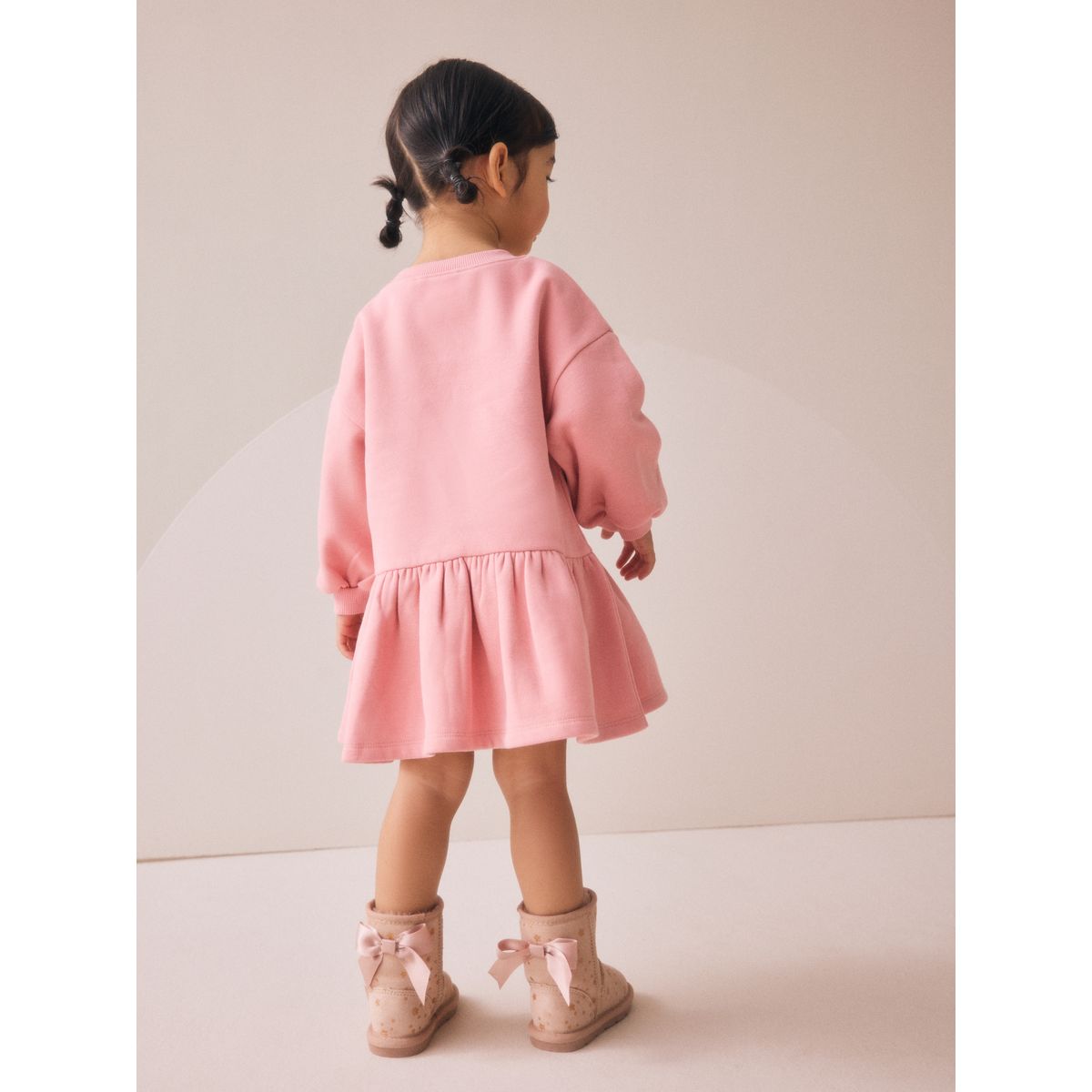 Robe sweat à taille basse fée rose, NEXT