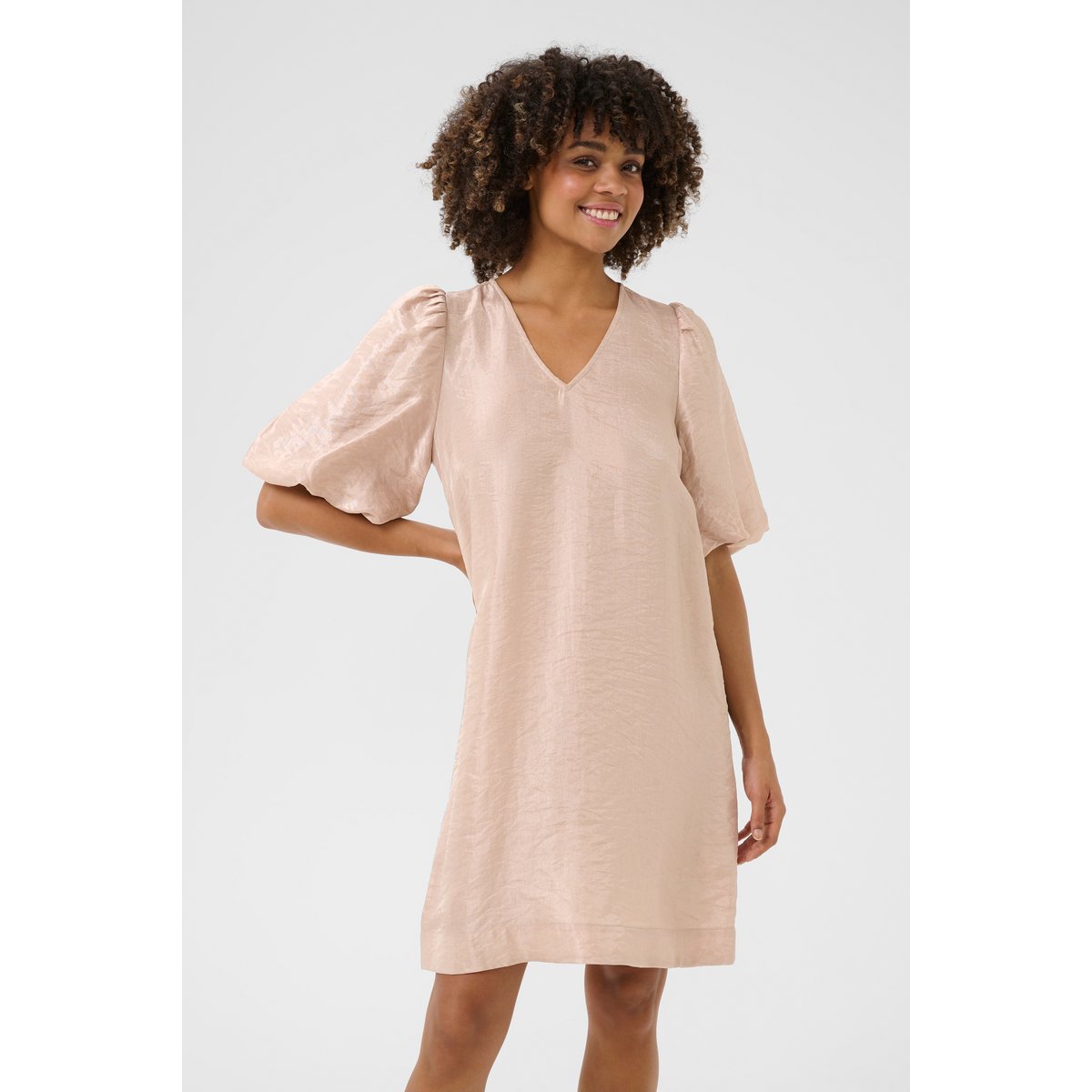Dress beige smoke gray, CULTURE