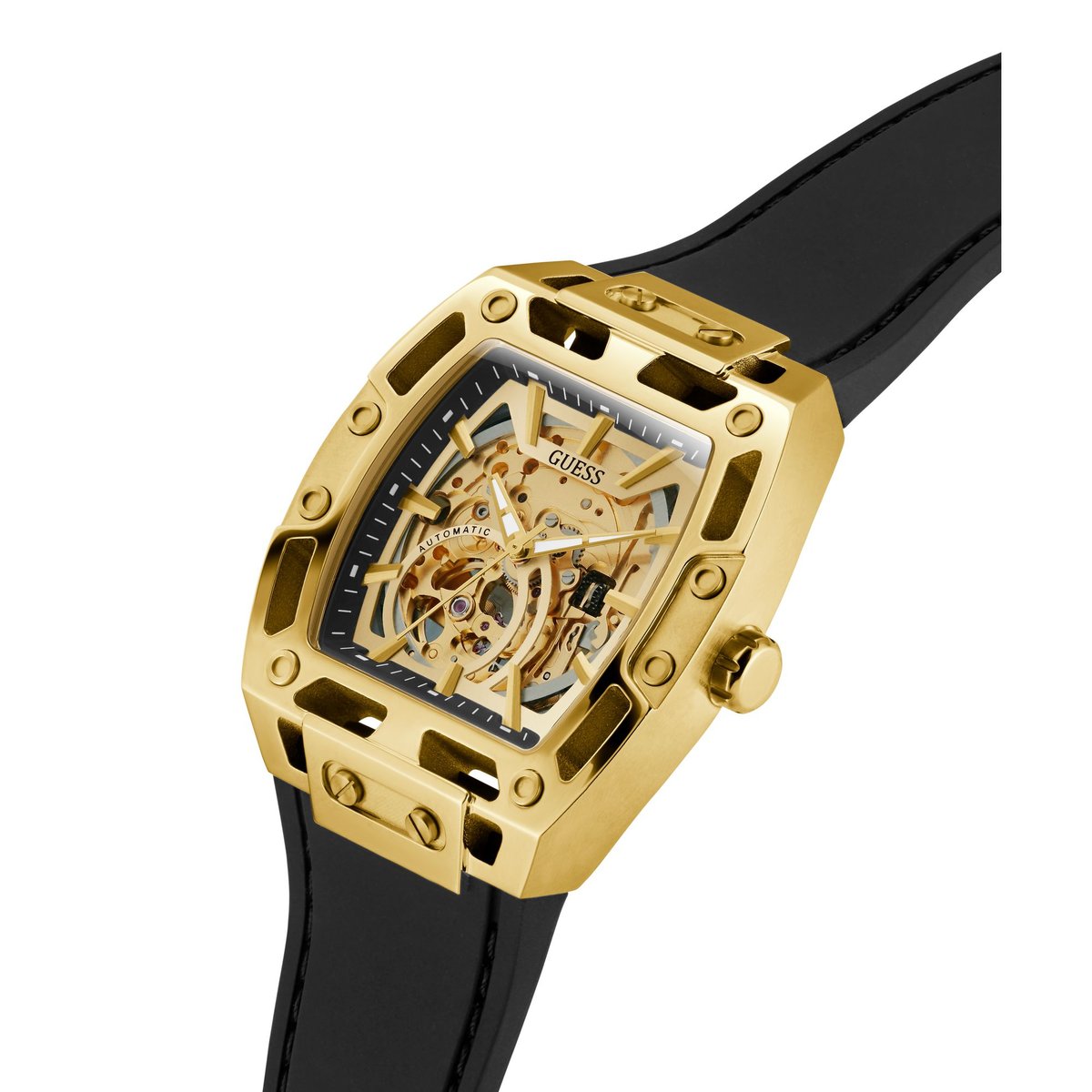 Montre Analogique PHOENIX doré champagne noir, GUESS