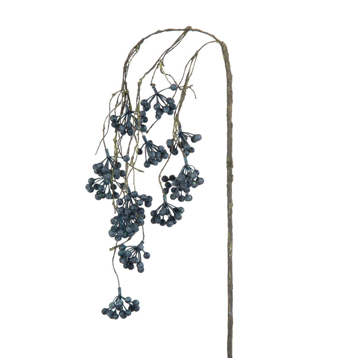 Branche de baies tombantes artificielle H86 noir, SIA DECO