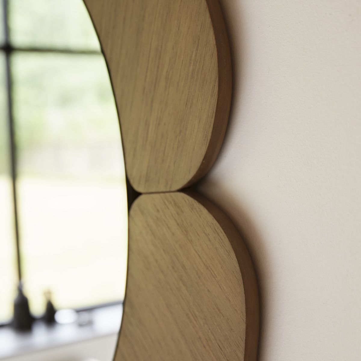 Miroir en Mindi clair massif, SARA naturel, TIKAMOON