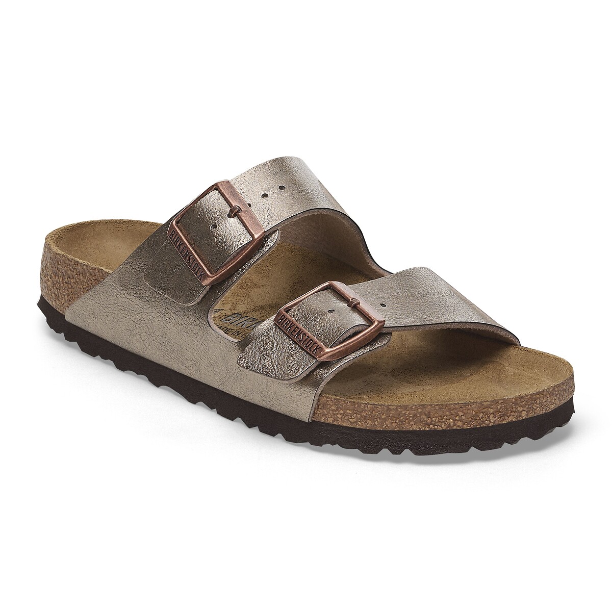 Sabot doppio cinturino Arizona talpa metallizzato, BIRKENSTOCK