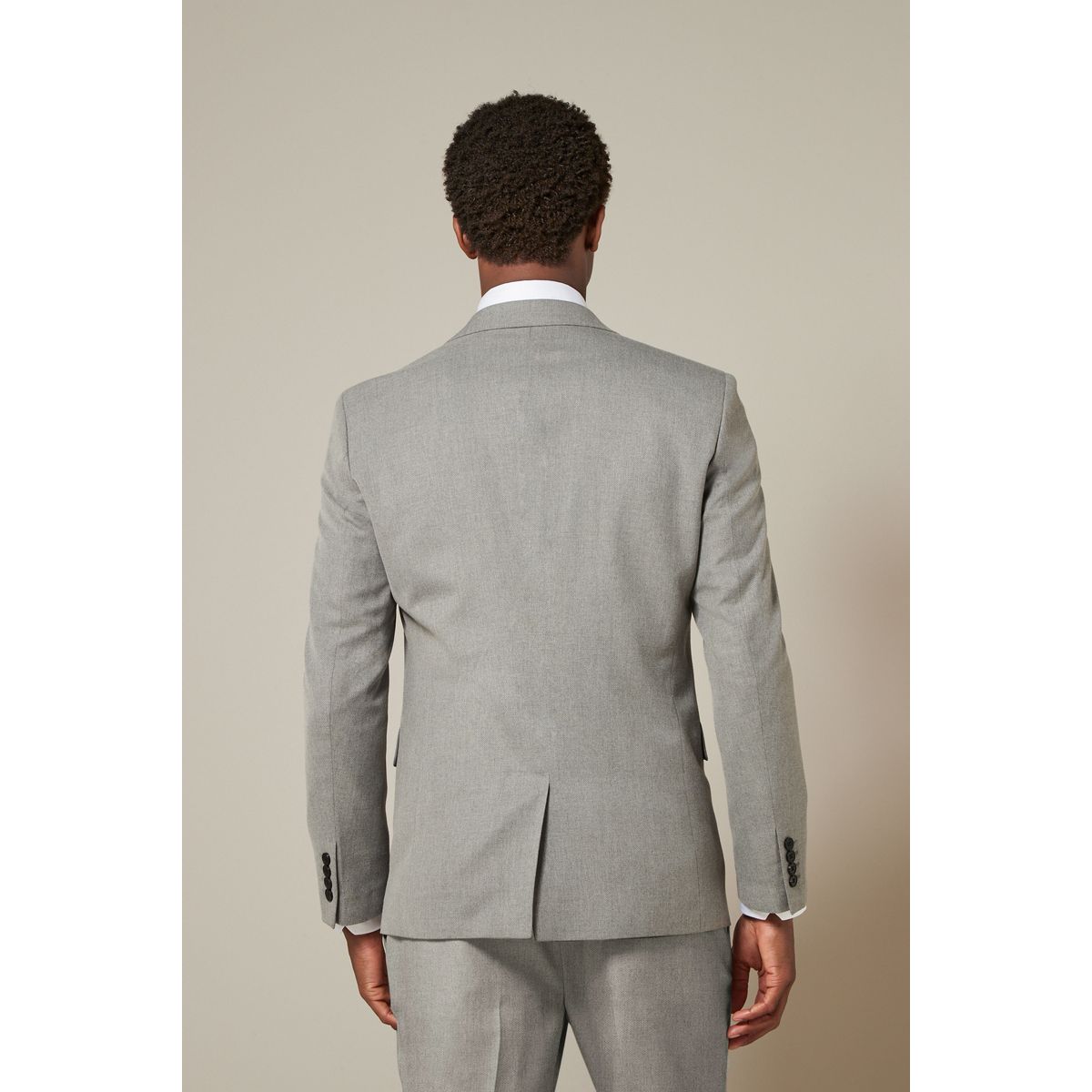 Veste de costume slim texturée gris, NEXT