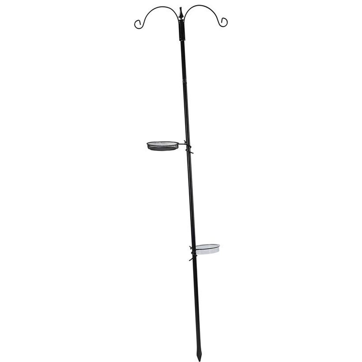 Mangeoire pour oiseaux en métal 50x189cm noir, WADIGA